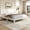 White, variant on Mintazer Full Size Platform Bed Frame with Headboard, Modern Bed with Slatted Support, No Box Spring Needed, White