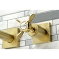 thumbnail image 4 of Kingston Brass KS6057BEX Essex Two-Handle Wall Mount Roman Tub Faucet, Brushed Brass, 4 of 7