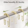 thumbnail image 4 of 12 Pcs Shower Curtain Hooks, Metal Shower Curtain Rings Rust Proof, Double Sided Shower Curtain Hooks for Shower Curtain Liner Smooth, 4 of 7
