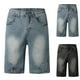 thumbnail image 4 of WILLBEST Pantalones Cortos Vaqueros con Cremallera para Hombre, de Verano, A La Moda y para El Tiempo Libre, Lavados, de Calle, 4 of 6