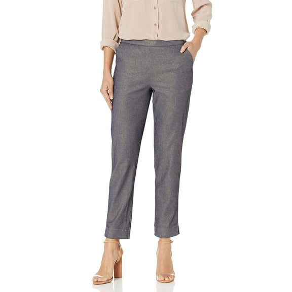 HUE Women's Gold Metal Jaquard Leggings, Small