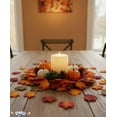 thumbnail image 5 of PMU 150Pc Thanksgiving Confetti 3.1in Fall Maple Leaf Decor Table Scatters for Harvest Autumn Holiday Party Supplies Leaves Orange/Gold/Red, 5 of 8