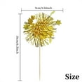 thumbnail image 2 of Scheam 25 Pcs Christmas Firework Cupcake Toppers Foil Tassel Cupcake Picks Sparkle Star Tinsel Cake Decorations Drink Cocktail Fruit Toothpick for Birthday Wedding New Year Party (Gold), 2 of 7