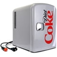 thumbnail image 1 of Mininevera Coca-Cola portátil de 4 litros y 6 latas para dormitorio, color gris, 1 of 8