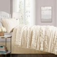 thumbnail image 4 of Lush Decor Belle Comforter Ivory 4Pc Set Queen, 4 of 5