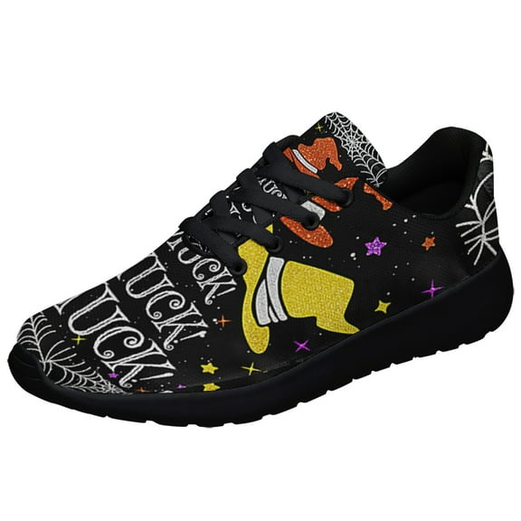 Three Witches Halloween Shoes Sneakers Black Size 3.5