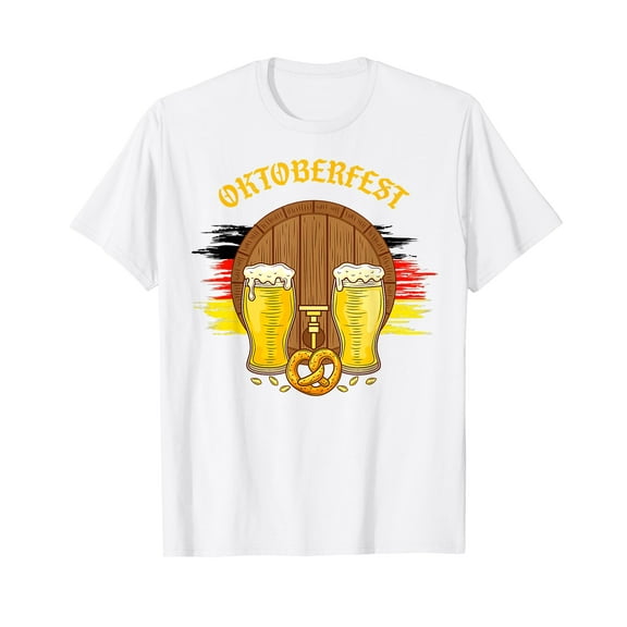 German Clothes American Oktoberfest Clothing White T-Shirt