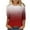 Red, variant on IROINNID Polyester Long Sleeve T Shirt for Women Comfy Round Neck Gradient Print Sleeve Tops Blouse Shirt,Blue