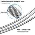 thumbnail image 1 of Suredoo Correa para Perro Resistente a Las Masticaciones con Asa Acolchada, Correa de Metal para Perros Cuerda de Cable para Perros de Acero Inoxidable para Perros pequeños, medianos y, 1 of 4