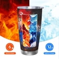 thumbnail image 6 of Saiise Mario Print Tumbler 20 Oz Stainless Steel Vacuum Insulated with Straw Coffee Cup for Home,Office,Outdoor Works Great for Ice Drinks and Hot Beverage, 6 of 8