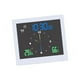 thumbnail image 1 of Reloj digital para baño, despertador, termómetro, higrómetro, reloj de ducha colgante Blanco, 1 of 9