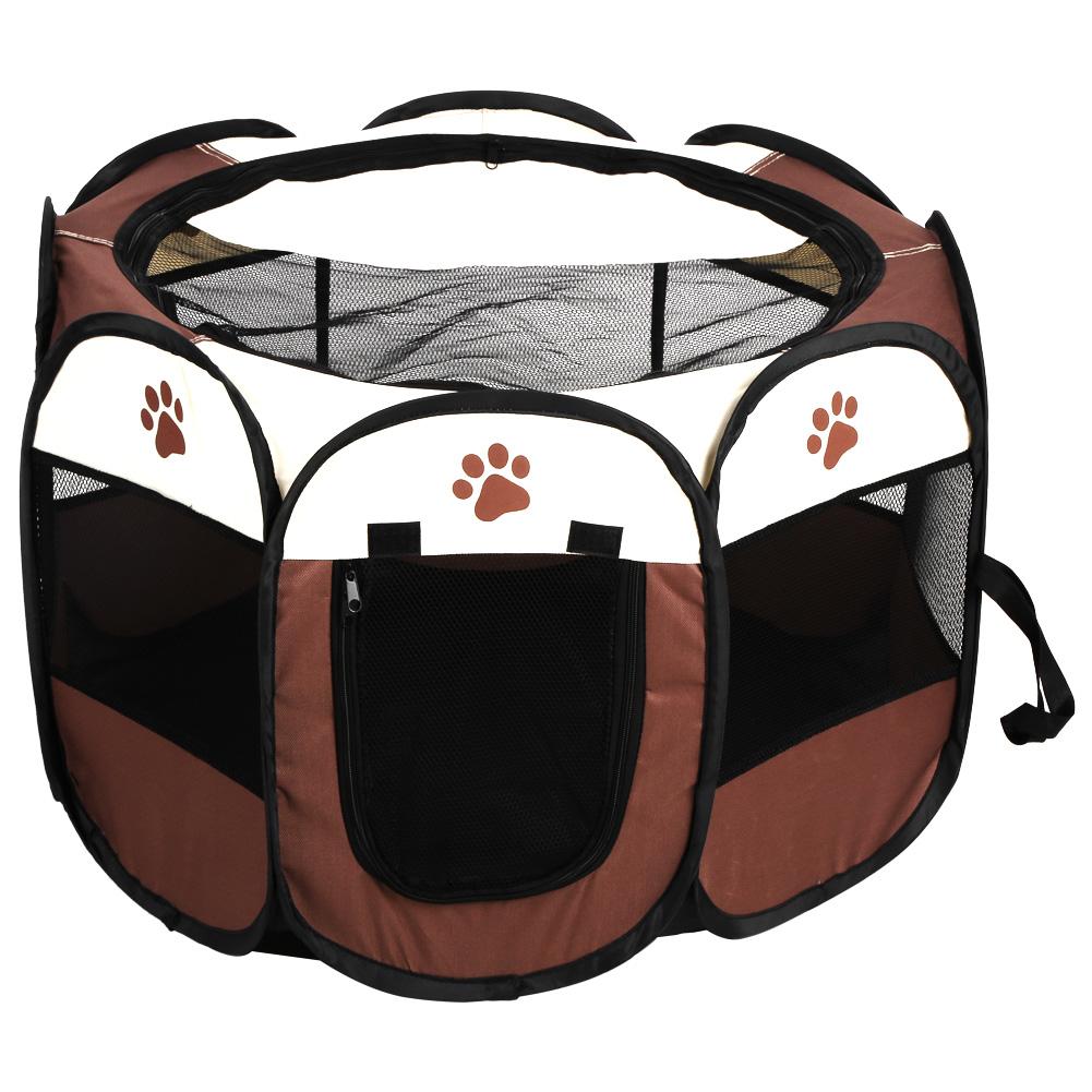 EBTOOLS Pet Dog Cat Playpen Tent Portable Collapsible Exercise Fence Kennel Cage Crate