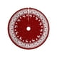 thumbnail image 2 of Christmas Tree Skirt Christmas Tree Bottom Decoration Skirt Snowflake Dwarf Short Plushs Hotel Shopping Mall Tree Bottom Decoration Skirt, 2 of 6