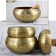 thumbnail image 2 of Cuenco tibetano de cobre para meditación y terapia de sonido, hecho a mano en Nepal, incluye baqueta de madera, ideal para yoga y relajación, tamaño 155mm., 2 of 6