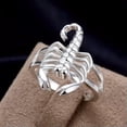 thumbnail image 5 of QQTDFG Sterling Silver Plated Fashion Ring Women Scorpion B383-7, 5 of 7