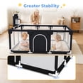 thumbnail image 4 of Baby Playpen, HDJ 71 inch Extra Large Baby Playard with Basketball Hoop, Toddlers Play Yard Fence for Indoors Outdoors, Black, 4 of 10