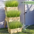 thumbnail image 5 of Zukuco 8PCS Artificial Plants Outdoor Artificial Shrubs Wheat Grass Greenery Stems Faux UV Resistant Grass Artificial Plant for Outdoor Indoor Patio Porch Hanging Decor, Green, 5 of 7