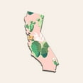 thumbnail image 2 of Phillip, Jamie 26x26 Gold Ornate Wood Framed with Double Matting Museum Art Print Titled - California Map, 2 of 4