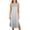 Gray, variant on Horkkom Sleep Shirts for Women Sleeveless Solid Color Crew Neck Nightgowns Comfy Soft Night Dress, S-2XL