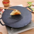 thumbnail image 5 of 38Cm Thick Cast Iron Frying Pan Flat Pancake Griddle Non-Stick Bbq Grill Induction Cooker Open Flame Cooking Pot, 5 of 6