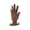 Coffee, variant on LWVITH Wooden Hand-Shaped Ring Holder, Unique Jewelry Organizer Display Stand, Natural Solid Wood Craft Ring Rack for Dresser Vanity, Home Decor or Photography Prop, Birthday Gift for Women