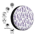 thumbnail image 4 of Sikiie Lavender Flowers PVC Leather Spare Tire Wheel Cover Spare Tire Cover, for Car Truck SUV Camper Trailer Universal Fit(14-17in)-15 inch, 4 of 6