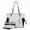 Black, variant on MKF Collection Xenia Circular Print Tote Women's Handbag with Wristlet Wallet Purse by Mia K - Cognac Brown