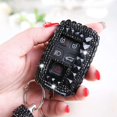 thumbnail image 1 of Diamond Car Key Cover Case Car Key Shell, for Land Rover A9 Range Rover Sport Evoque Jaguar, A, Black, 1 of 1