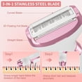 thumbnail image 6 of Hoeylife 5-in-1 Electric Shaver Rechargeable Painless Hair Remover Grooming Kit for Women, 6 of 7