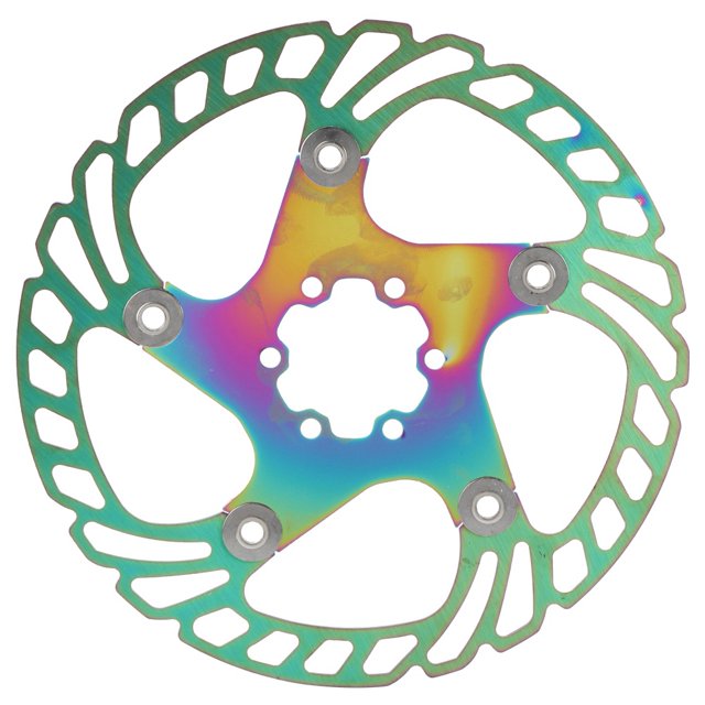Plating Color Cycling Disc Brake Rotor, Bike Disc Brake Rotor, Colorful Disc Brake Rotor Riding Bike For Cycling Mountain Bicycle 140MM,160MM,180MM,203MM