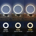 thumbnail image 6 of Ktaxon Vanity Table Set with 3 Color Lighted Mirror, Makeup Dressing Table with 2 Large Drawer, Dresser Table for Women, 6 of 10