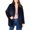 Navy, variant on Sage The Label Womens Faux Fur Coat, Blue, X-Large