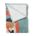 thumbnail image 2 of Vintage Nautical Tattoo Soft Flannel Fleece Throw Blanket, Old Sailor Striped T-Shirt Sailing Man Traveling, Cozy Plush for Indoor and Outdoor Use, 60" x 80", Burnt Sienna Blue Grey, by Ambesonne, 2 of 5