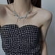 thumbnail image 5 of Collar Irregular para mujer, colgante de estrella de piedra de ojo de gato, circonita, perla, gota de agua, cadena OT, joyería diaria Simple de moda, 5 of 5
