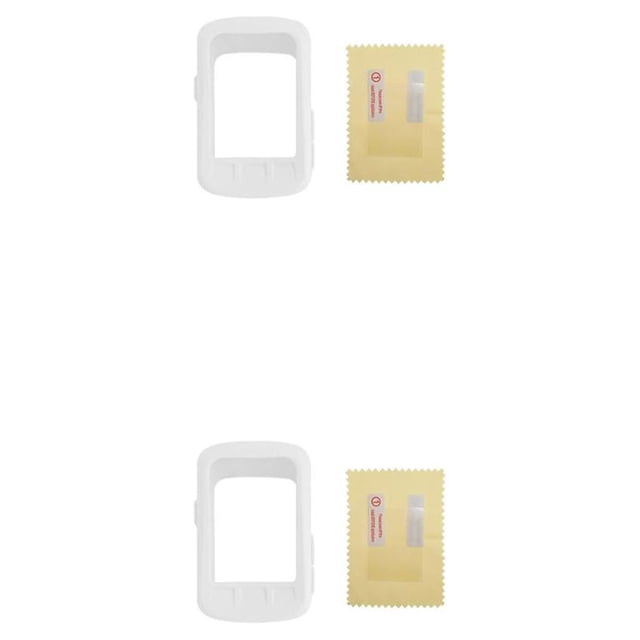 Funda protectora Sonducket para ordenador de bicicleta con película de alta definición a prueba de polvo cronómetro compacto 2Conjunto Blanco