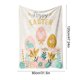 thumbnail image 3 of Manta de franela con diseño de huevo y conejito de Pascua. Ideal para siestas en el sofá o en el coche. Ideal como sábana o manta. Ideal para decoración de Pascua. Manta de poliéster., 3 of 6