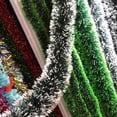 thumbnail image 5 of Walbest 5Pcs 6.56FT Christmas Tinsel Ribbon Garland Xmas Green Metallic Tinsel Twist Garland, Holiday Christmas Tree Hanging Ornament Decoration for Indoor Outdoor Supplies, 5 of 7