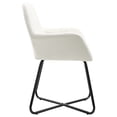 thumbnail image 3 of vidaXL Dining Chairs 6 pcs Cream Fabric, 3 of 5