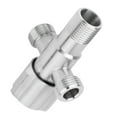 thumbnail image 4 of Angle Stop Valve G1/2" Stainless Steel Water Angle Valve 1 Inlet 2 Outlet for Kitchen, Bathroom Faucet, 4 of 8