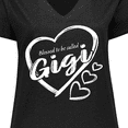 thumbnail image 4 of Inktastic Blessed to Be Called Gigi Cute Heart Design Women's Plus Size V-Neck T-Shirt, 4 of 5
