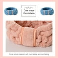 thumbnail image 4 of Jumpingount Bandas para el cabello Pajarita Banda para el sudor de cara Suavidad Coral Fleece Diademas deportivas Artículos para el hogar Ropa, zapatos y accesorios Miscelánea Azul, 4 of 6