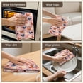 thumbnail image 6 of 2 Pcs Funny Kitchen Towels,Orange Cartoon Dinosaurs Rockets Planets Pattern Microfiber Dish Towels,Kitchen Tea Towels,Kitchen Towel Set (18" X 26"), 6 of 7