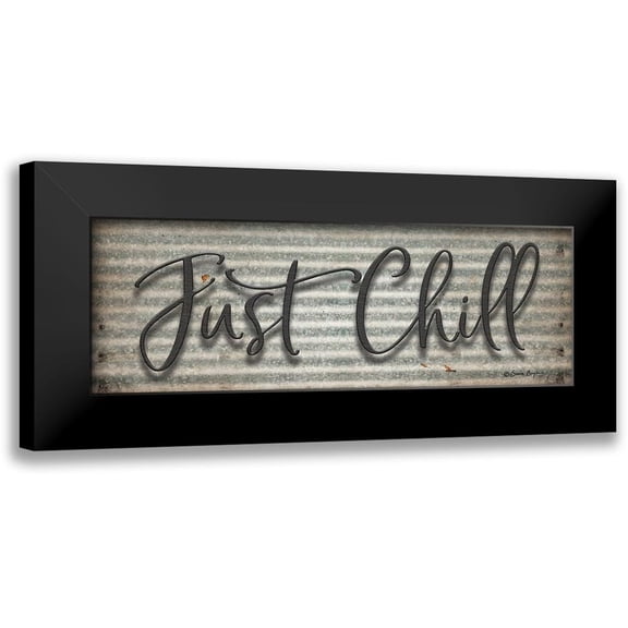 Boyer, Susie 14x7 Black Modern Framed Museum Art Print Titled - Just Chill