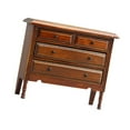 thumbnail image 4 of Dualoai 1/12 Scale Mini Dollhouse Furniture Bedroom Decor Handmade 4 Drawers Cabinet, 4 of 9