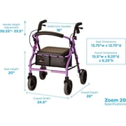 Zoom 20 Rolling Walker - Purple - 1 Each / Each - 4220PL