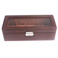 thumbnail image 1 of Cuero 5 Ranuras Brazalete Joyas Reloj Caja de regalo Estuche Organizador de café Hugo Cajas de reloj, 1 of 8