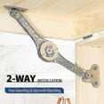 thumbnail image 2 of 2pcs Heavy Duty Lid Support Hinges Soft Close Folding Lid Stay Hinge Keep Lid Hinge Open For, 2 of 4