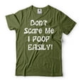 thumbnail image 4 of Funny Saying Shirt Don't Scare Me I Poop Easily Shirt Halloween Funny Shirt Humorous Gifts Shirt (Medium Navy Blue), 4 of 6