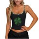 thumbnail image 2 of Camisetas sin Mangas de Cuello en U Impresas de Verano para Mujeres para Ocasional, Fiesta, Trabajo, Vacaciones, Toda la Temporada, 2 of 6