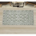 thumbnail image 1 of Geometric Decorative Rug, Polka Dots and Rounds Repetition Modern Look Print in Grunge Themed, Quality Carpet for Bedroom Dorm and Living Room, 6 Sizes, Pale Sage, by Ambesonne, 1 of 1